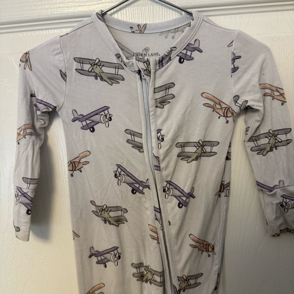 Cade Lane Zippered Footie RARE First Class print